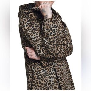 $420 The Kooples Leopard Print Rain Jacket NWT